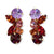 Ivy Multi Mixed Stone Post Earrings Amsterdam Wholesale