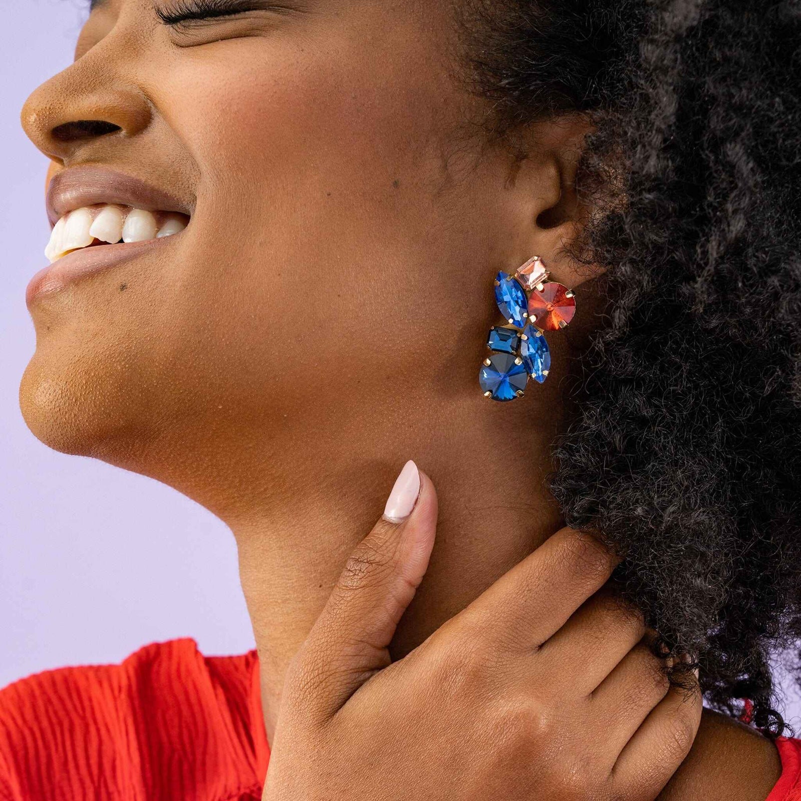 Ivy Multi Mixed Stone Post Earrings Sedona Wholesale