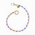 Kate Beaded Bag Charm with Brass Horseshoe Key Ring + Bag Charm