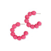 Leila Solid Hoop Earrings Hot Pink Wholesale
