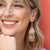 Lexie Horizontal Gold Lines Beaded Fringe Earrings Desert Wholesale