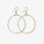 Kelly Checkered Beaded Hoop Earrings Cream Wholesale