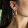 Madison Color Block Hoop Earrings Mixed Metallics Wholesale
