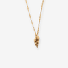 Marina Spiral Shell Pendant Necklace Brass Wholesale