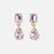 Allysa Solid Dangle Earrings Light Pink Wholesale