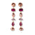 Portia Ombre Dangle Earrings Pink Wholesale