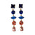 Priscilla 5-Tier Mixed Stones Drop Earrings Sedona Wholesale