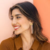 Riley Vertical Striped Earrings Multicolor Wholesale