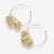Rita Raffia Poms Hoop Earrings Ivory Wholesale