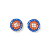 Rowan Circles Beaded Post Earrings Lapis Wholesale