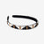 Sadie Alternating Triangles Thin Luxe Headband Black/White Wholesale