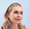 Sadie Striped Thin Luxe Headband Wholesale