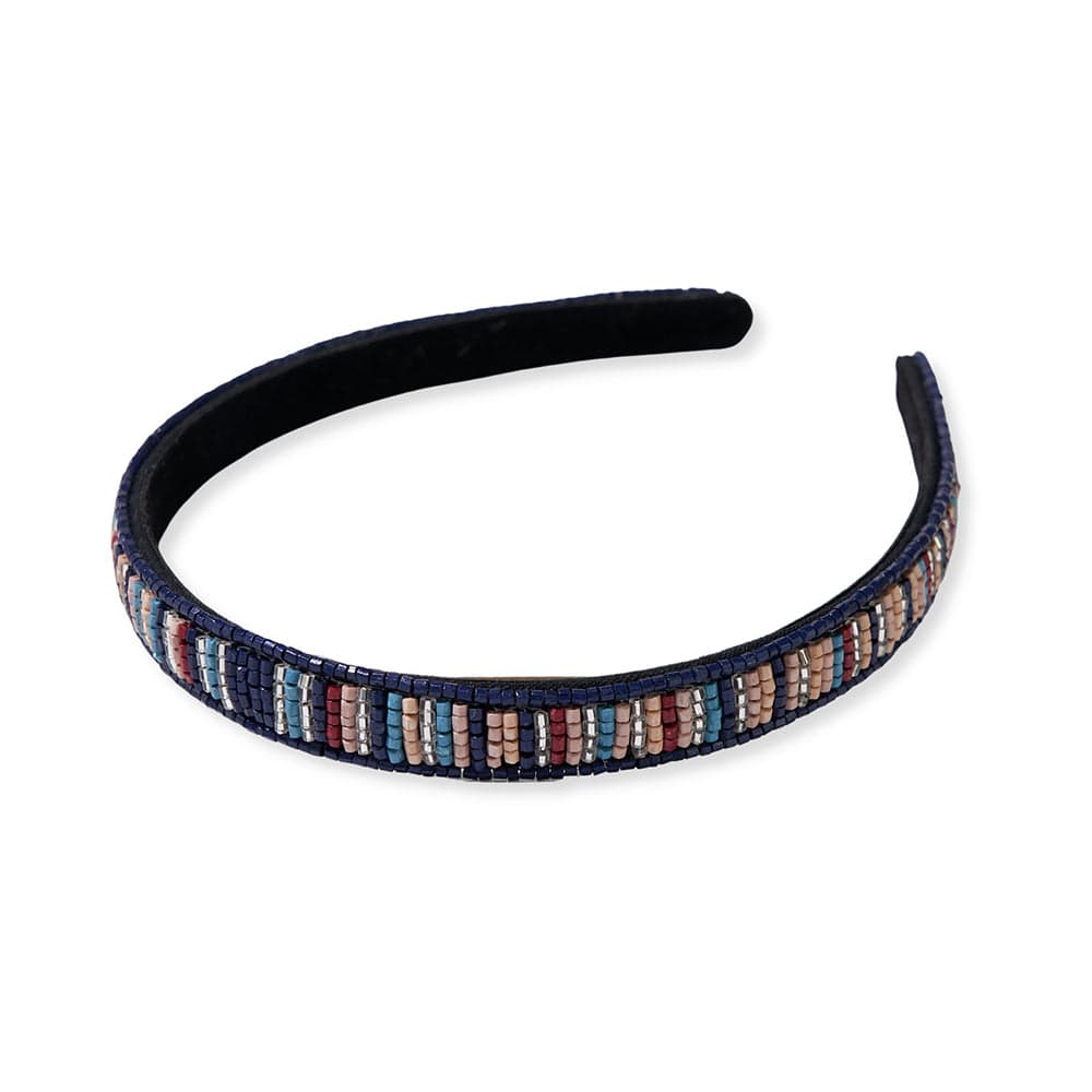 Sadie Striped Thin Luxe Headband Wholesale