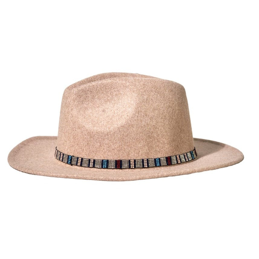 Sarah Vertical Colorblock Luxe Stretch Hatband Wholesale