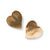 Laura Heart Earrings Brass Wholesale