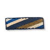 Theresa Striped Beaded Hair Barrette Navy Wholesale