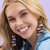 Whitney Quilted Beaded Fringe Earrings Sedona Wholesale