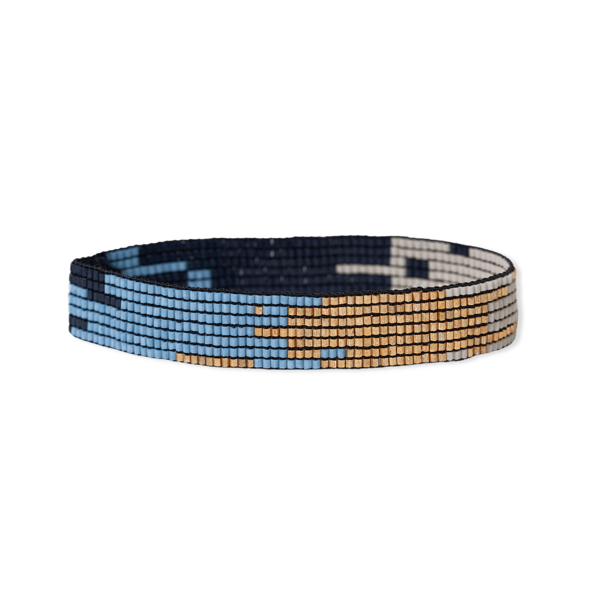 Alex Ombre Beaded Stretch Bracelet Blue Wholesale