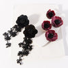 Ruby Double Flower Post Earring Wholesale