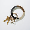 Chloe Color Block Key Ring Black and White Wholesale