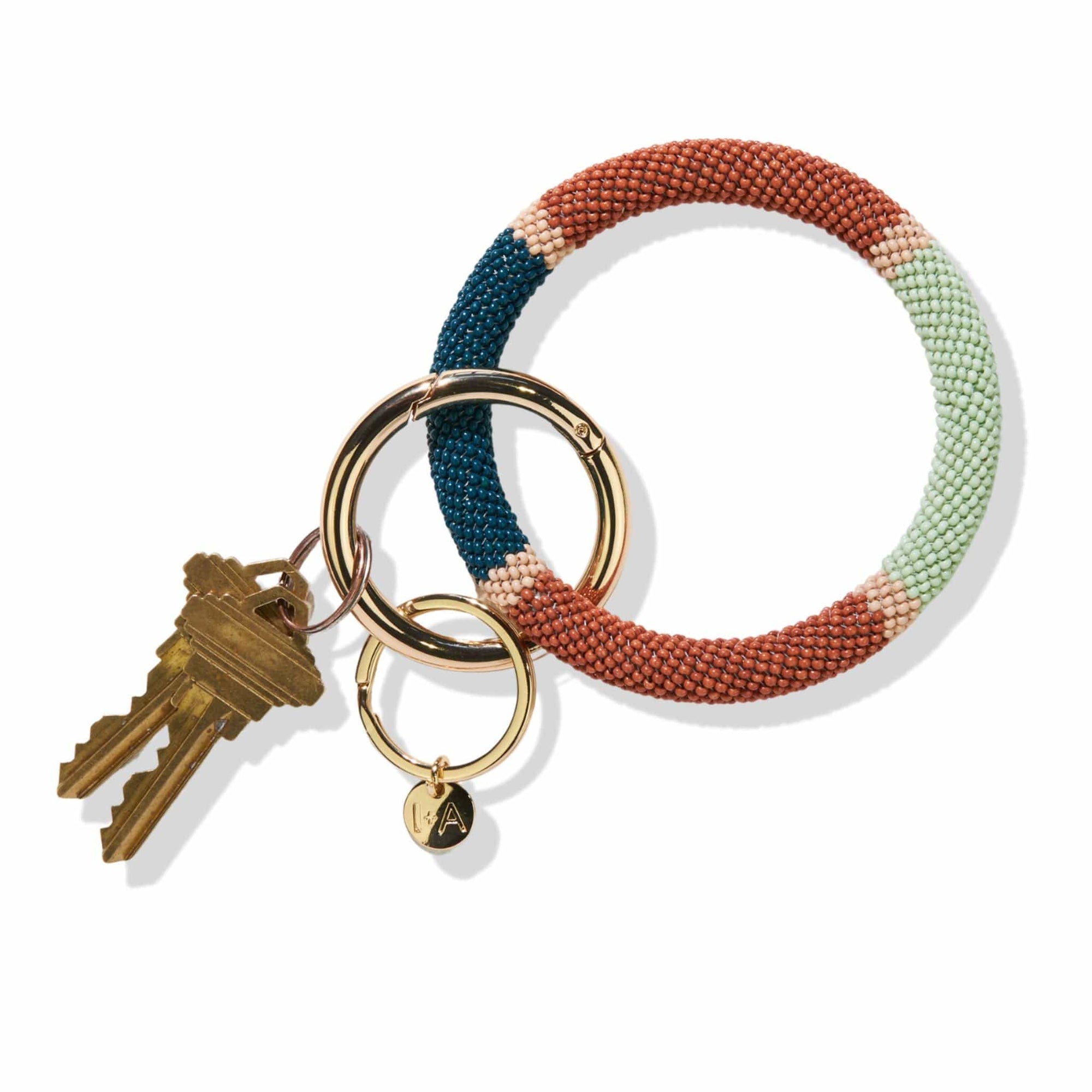 Chloe Color Block Key Ring Desert Wholesale