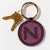 N Purple Monogram Seed Bead Key Ring Wholesale