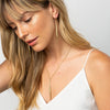 Leslie Quill Earrings Brass Wholesale