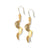 Gretchen Half Circle Twisted Earrings Brass Wholesale