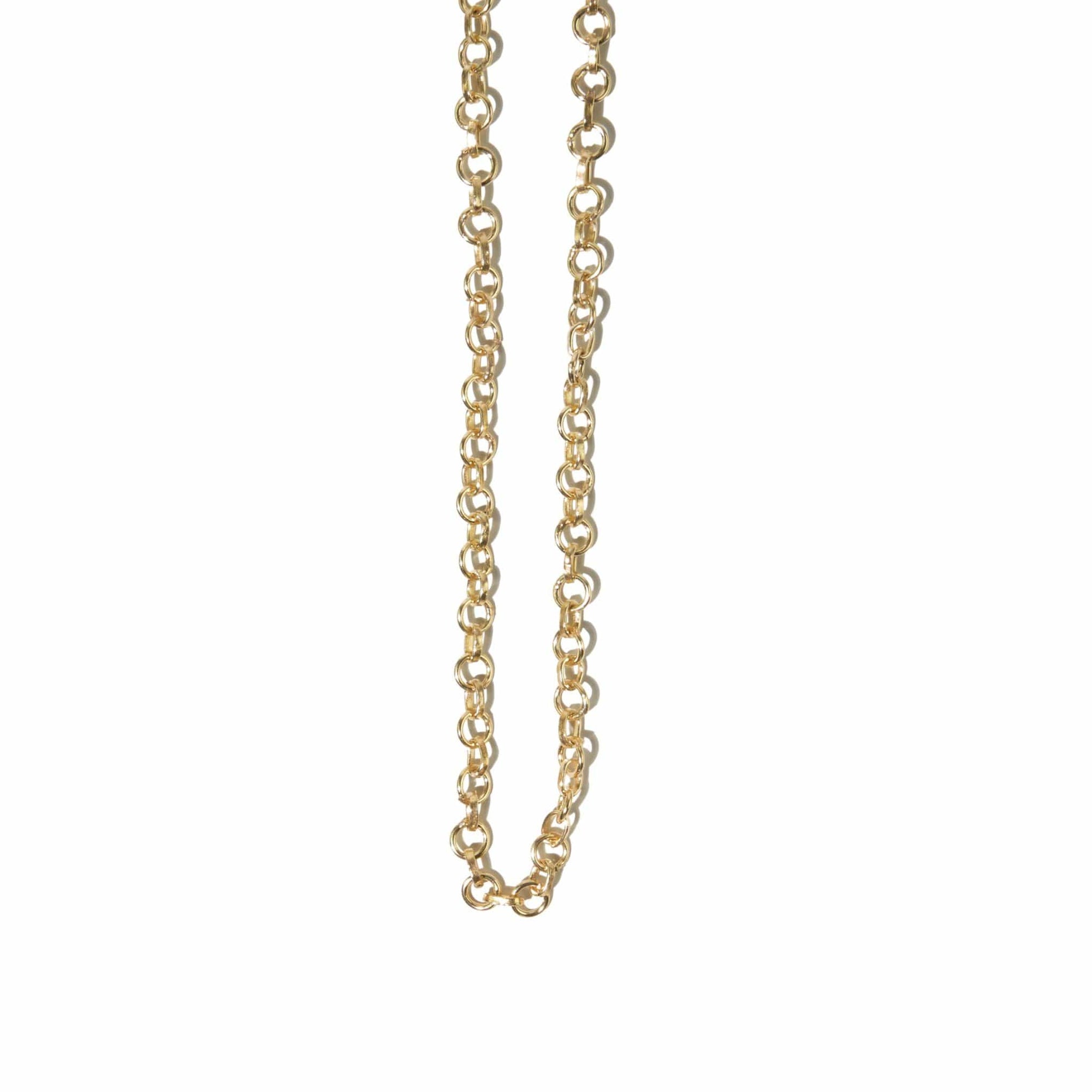 Aretha Round Link Chain Necklace Brass Wholesale