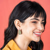 Zoe Horizontal Striped Earrings Desert Wholesale