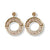 Rebecca Opposites Earrings Cream and Gold Wholesale