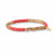 Grace Two Color Block Stretch Bracelet Coral and Gold Wholesale