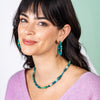 Wanda Multi Mix Beaded Necklace Green Wholesale