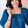 Lucy Multi Mix Long Beaded Necklace Rainbow Wholesale