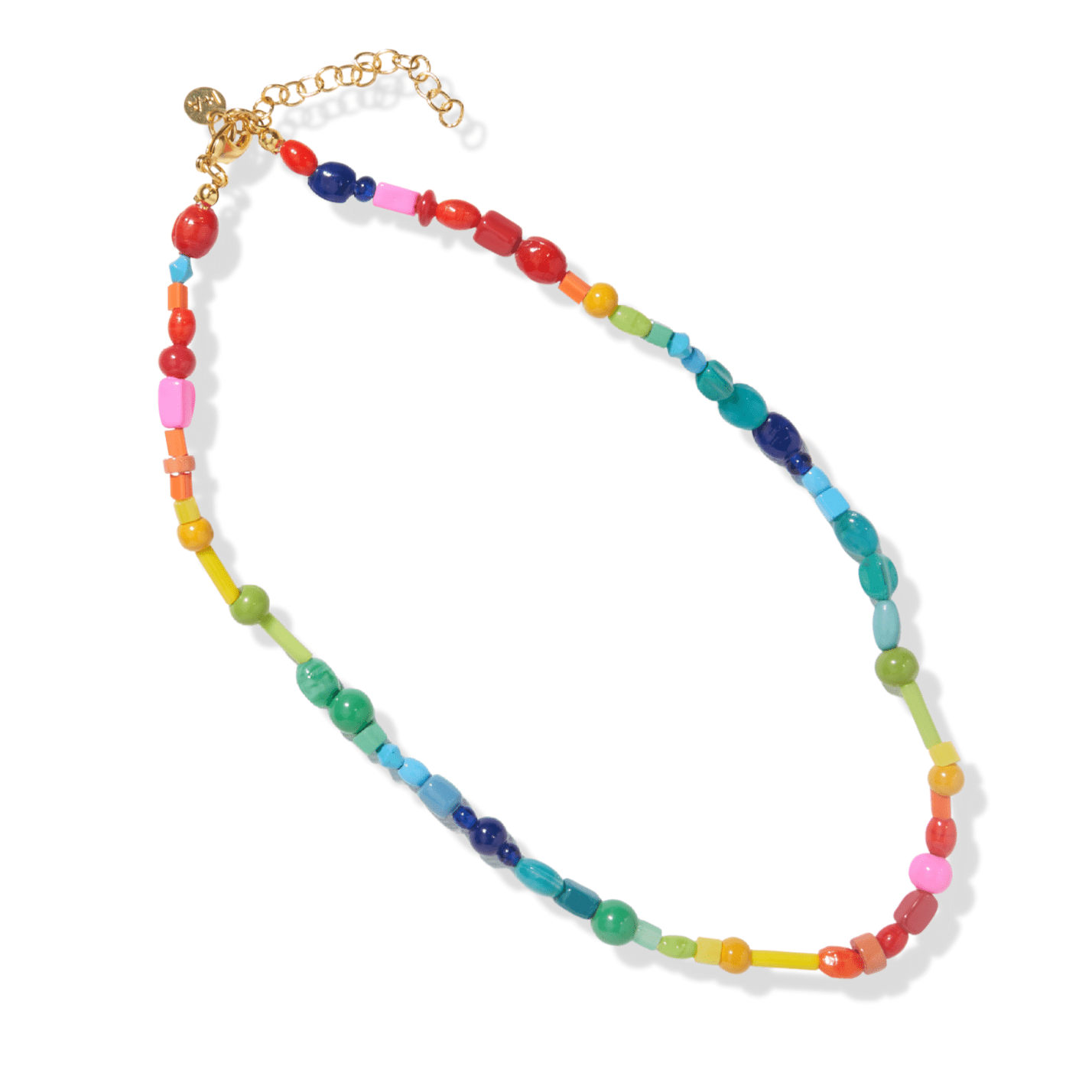 Wanda Multi Mix Beaded Necklace Rainbow Wholesale
