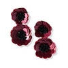 Ruby Double Flower Post Earring Wholesale