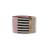 Brooklyn Color Block and Stripe Beaded Stretch Bracelet Blush Wholesale