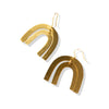 Milly Rainbow Arch Earrings Brass Wholesale
