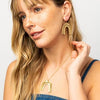 Milly Rainbow Arch Earrings Brass Wholesale