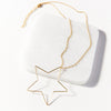 open star wire necklace 16&quot; with 2&quot; extension Wholesale