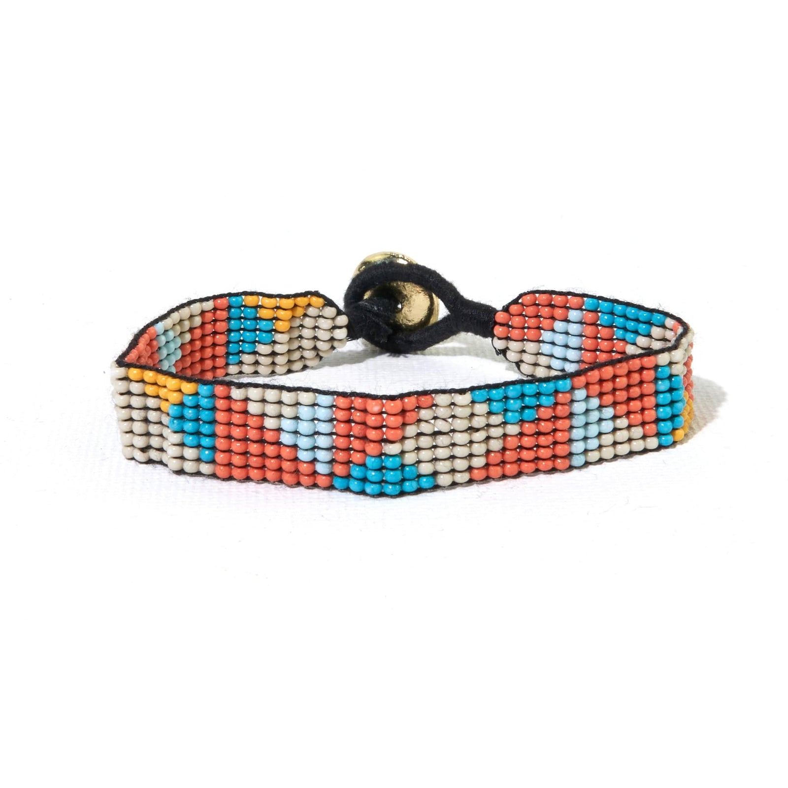 Margot Angles Beaded Bracelet Coral Wholesale