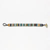 Margot Vertical Stripes Beaded Bracelet Navy Wholesale