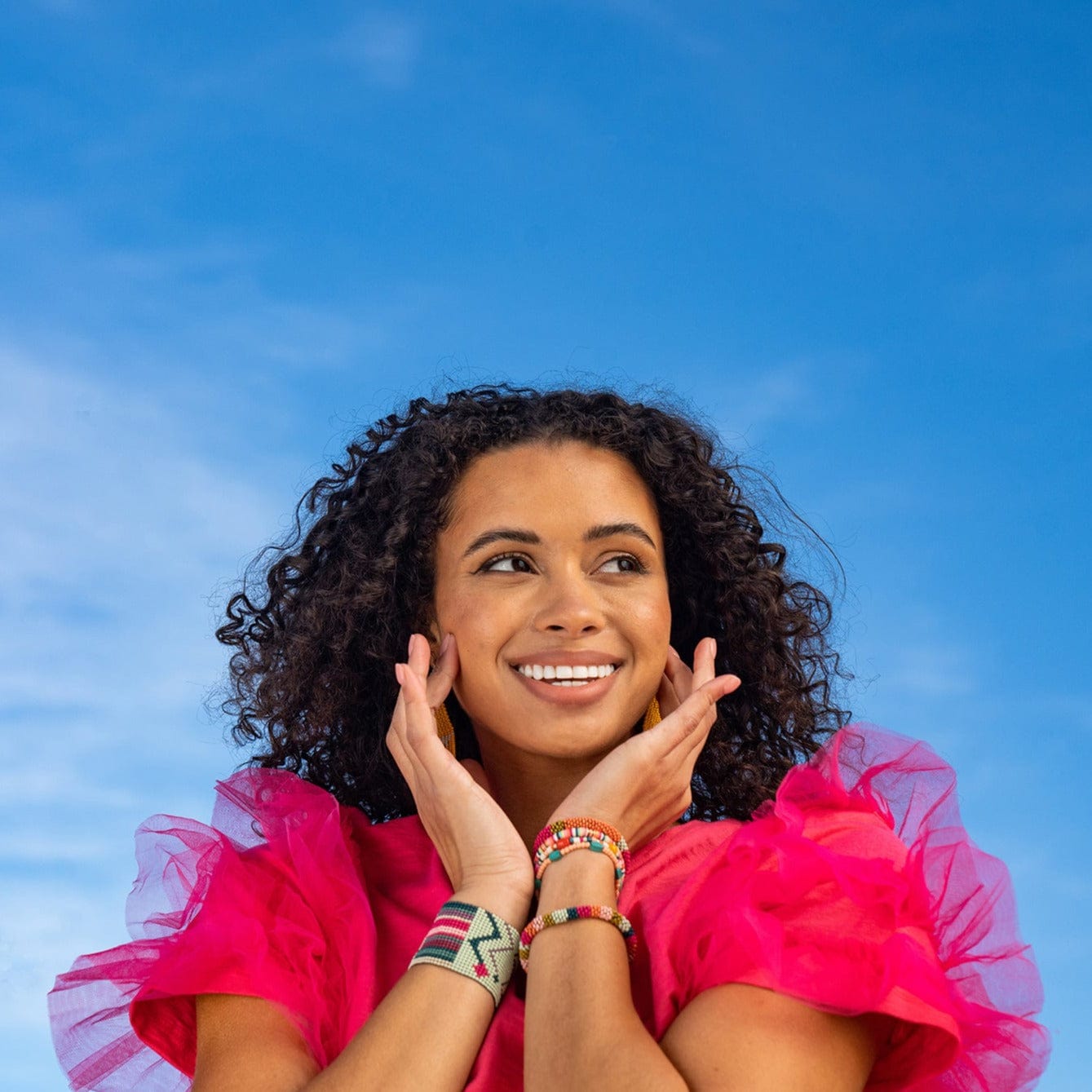 Grace Multi Mix Stretch Bracelet Rainbow Wholesale