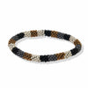 Marcy Multi Stripe Beaded Bracelet Black Wholesale