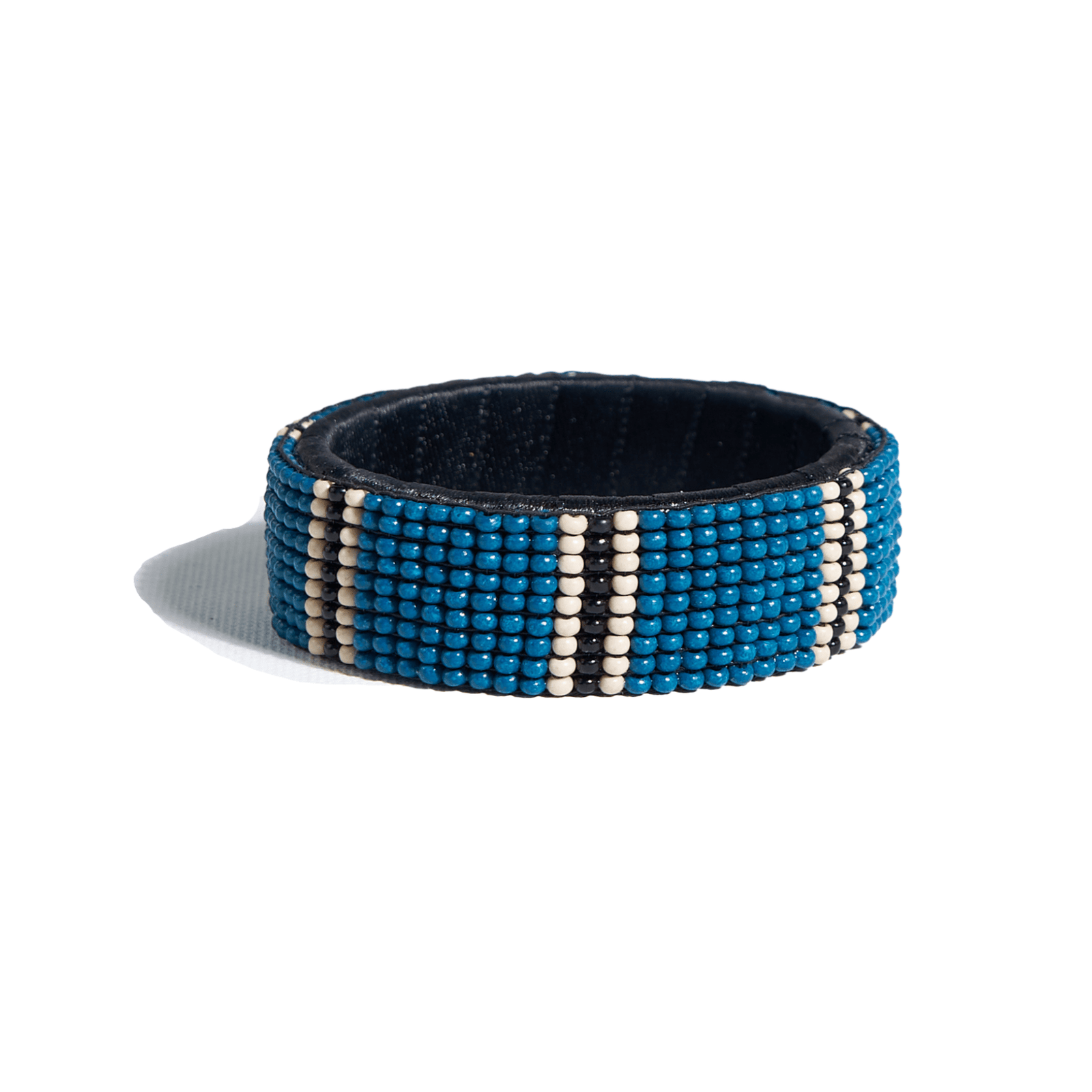 Stacy Stripe Beaded Bangle Teal Wholesale