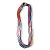 Quinn Stripe and Color Block Beaded Necklace Multicolor Wholesale