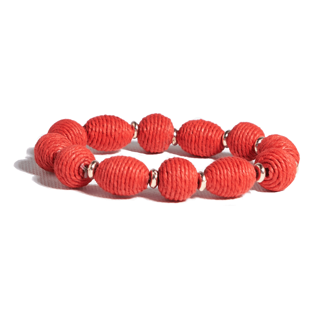 Phoebe Solid Bracelet Red Wholesale