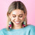 Brooke Triangles Beaded Fringe Earrings Hot Pink Wholesale